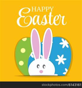Colorful Happy Easter Background Vector Illustration. EPS10