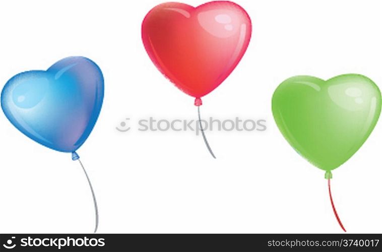 Colorful Heart Shape Balloons