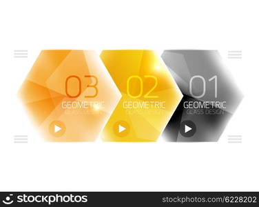 Colorful hexagon web box. Colorful hexagon web box. Glossy abstract geometric background