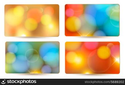 Colorful holiday abstract backgrounds. Vector illustration.