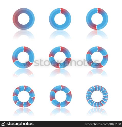 colorful illustration with abstract cycling diagram on white background
