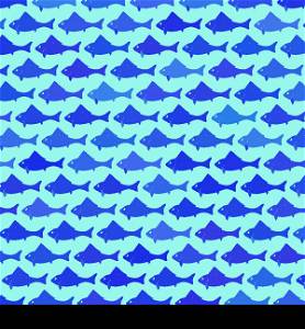 colorful illustration with abstract fish background for your design