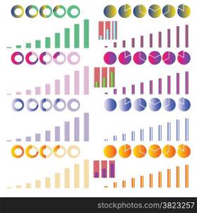 colorful illustration with diagrams on white background