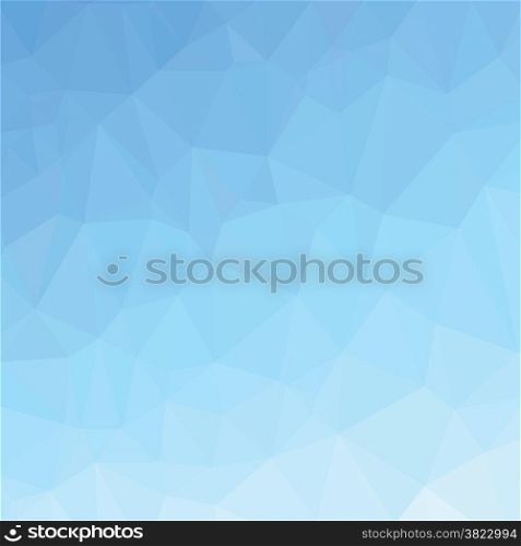 colorful illustration with polygonal blue background