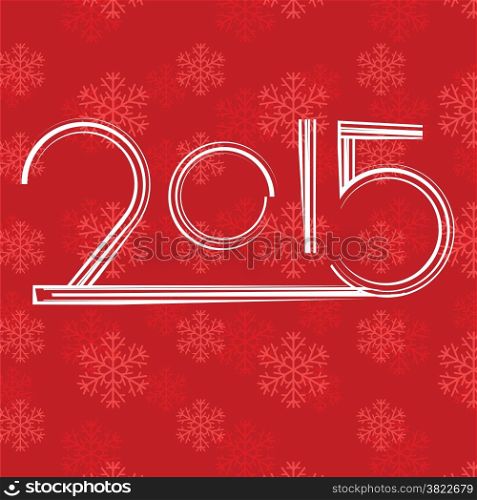 colorful illustration with red new year background
