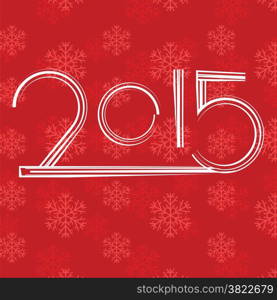 colorful illustration with red new year background