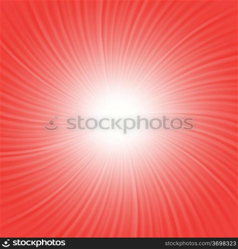 colorful illustration with red rays for your design