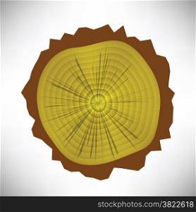 colorful illustration with tree rings on a white background
