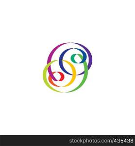 colorful knot vector logo abstract design