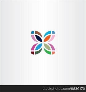 colorful leaf logo business icon symbol