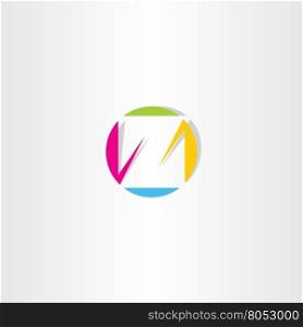 colorful letter z icon sign symbol logotype shape