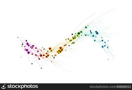 Colorful lines on white background. Colorful lines on white background. Vector illustration