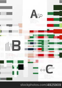 Colorful lines, rectangles and stripes with option infographics. Colorful lines, rectangles and stripes with option infographics, abstract background