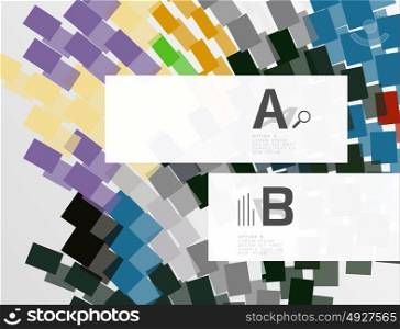 Colorful lines, rectangles and stripes with option infographics. Colorful lines, rectangles and stripes with option infographics, abstract background