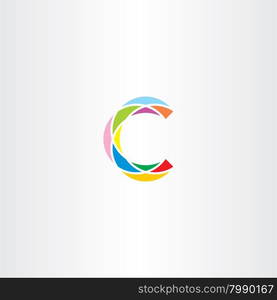 colorful logo letter c logotype c vector sign icon design