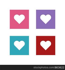 Colorful Love App Icon Logo Template Illustration Design. Vector EPS 10.