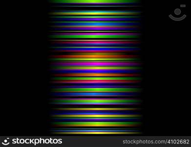 Colorful metallic illustrated abstract background with rainbow stripes