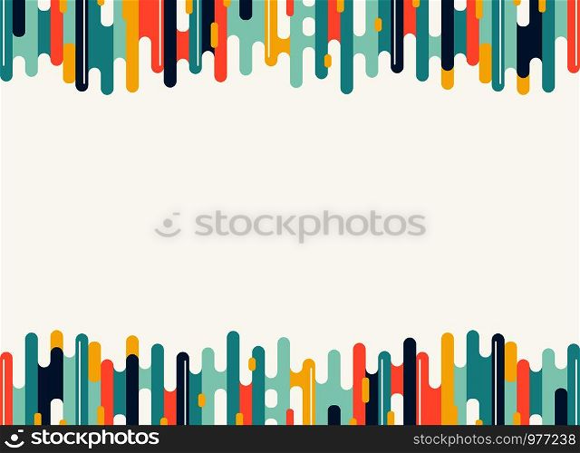 Colorful modern colors stripe lines pattern of white space text background. You can use for ad, poster, presentation, artwork, print, cover design, annual report. illustration vector eps10