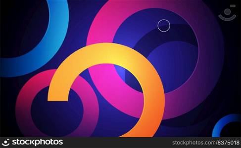Colorful modern overlaping layers background