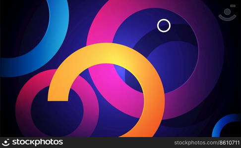 Colorful modern overlaping layers background