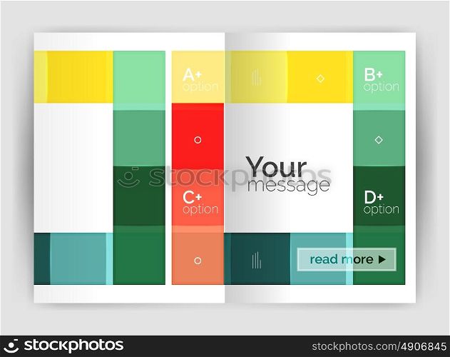 Colorful modern stripes business flyer. Colorful modern stripes business flyer. Vector design for print workflow layout, diagram, number options or web design
