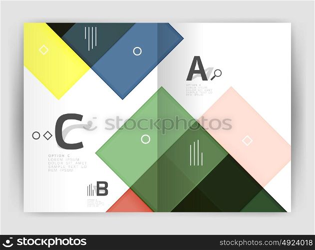 Colorful modern stripes business flyer. Colorful modern stripes business flyer. Vector design for print workflow layout, diagram, number options or web design