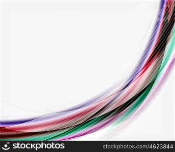 Colorful modern wave line, business abstract layout. Colorful modern wave line, business abstract layout or flyer