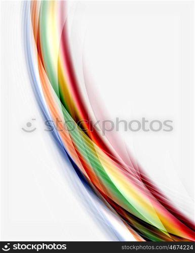 Colorful modern wave line, business abstract layout. Colorful modern wave line, business abstract layout or flyer