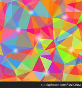 Colorful Mosaic Polygonal Background. Abstract Geometric Pattern.. Polygonal Background