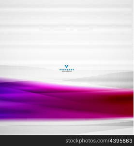 Colorful moving abstract lines modern vector template