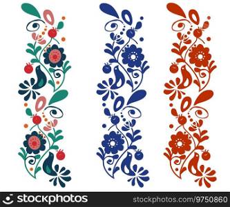 Colorful national ornament Royalty Free Vector Image