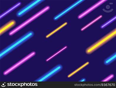 Colorful neon lights abstract background, seamless pattern in vector EPS10 format