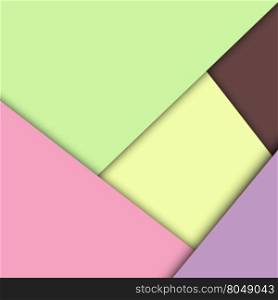 Colorful overlap layer paper material design, stock vector