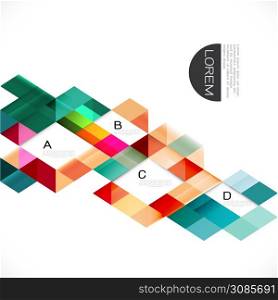 colorful overlapping geometric template background with white space for text. Modern background for business or technology presentation. vector illustration