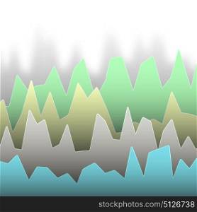 Colorful painted diagram. Rows of colorful diagram with peaks of different height.