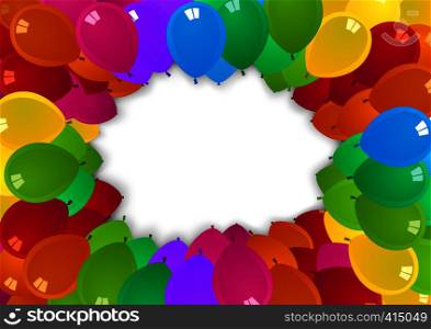 Colorful Party Balloons Background