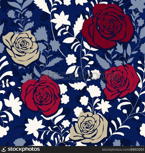 Colorful pattern with roses. Decorative flowers, seamless pattern. Wallpaper for iphone cover, textile, web, cards, invitations, curtains. Decorative flowers, seamless pattern. Wallpaper for iphone cover, textile, web, cards invitations curtains