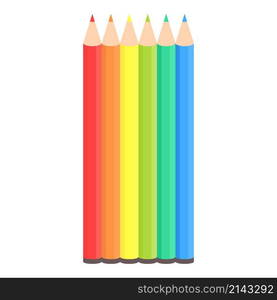 Colorful pencils icon cartoon vector. Color school. Paint drawing. Colorful pencils icon cartoon vector. Color school