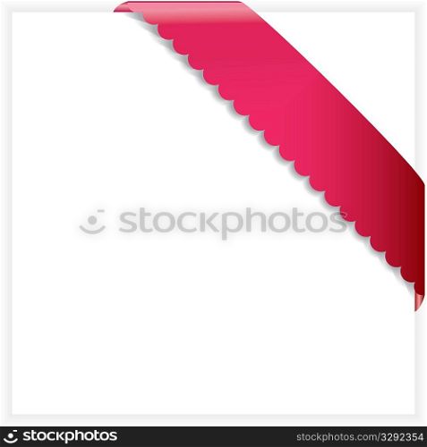 Colorful pink ribbon . vector illustration