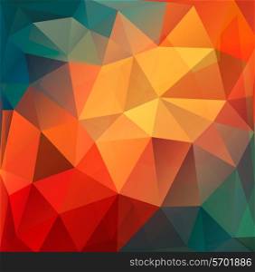 Colorful Polygon abstract background. Vector.