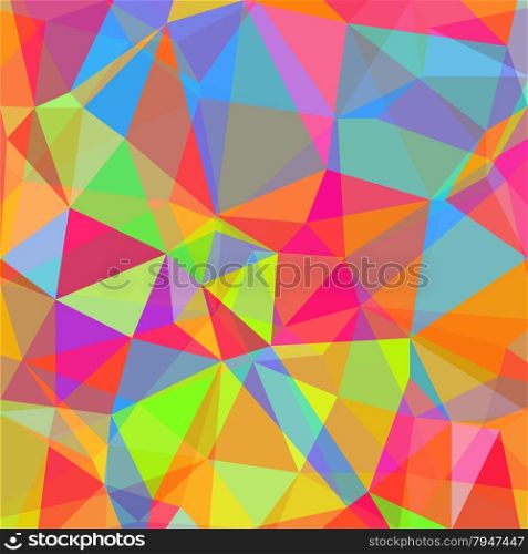 Colorful Polygonal Background. Abstract Colorful Triangles Pattern.. Polygonal Background