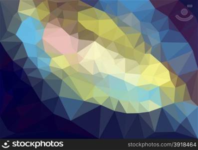 Colorful polygonal background, Vector illustration triangular style