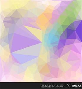 Colorful polygonal geometric background, Vector illustration triangular style