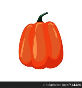 colorful pumpkin over white background vector illustration. Halloween sumbol. colorful pumpkin over white background vector illustration