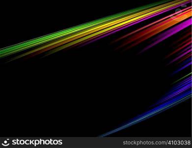 Colorful rainbow illustrated background with lots of copy space
