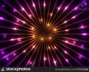 Colorful rays and lights vector background. EPS10 file.