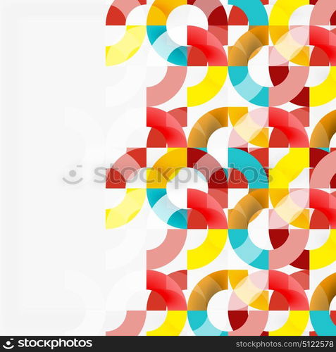 Colorful rings on grey background, modern geometric pattern design. Colorful rings on grey background, modern geometric pattern design. Vector business or technology presentation design template, brochure or flyer pattern, or geometric web banner