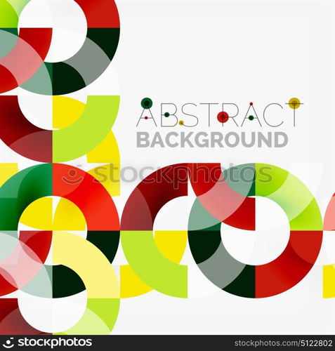 Colorful rings on grey background, modern geometric pattern design. Colorful rings on grey background, modern geometric pattern design. Vector business or technology presentation design template, brochure or flyer pattern, or geometric web banner