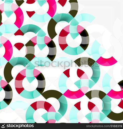 Colorful rings on grey background, modern geometric pattern design. Colorful rings on grey background, modern geometric pattern design. Vector business or technology presentation design template, brochure or flyer pattern, or geometric web banner