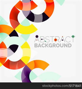 Colorful rings on grey background, modern geometric pattern design. Colorful rings on grey background, modern geometric pattern design. Vector business or technology presentation design template, brochure or flyer pattern, or geometric web banner